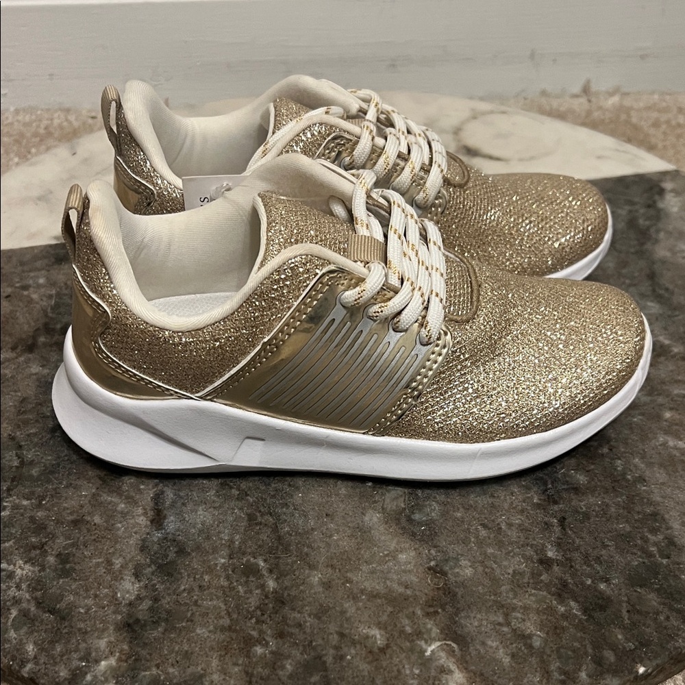 The Children's Place Gold Glitter Sneakers